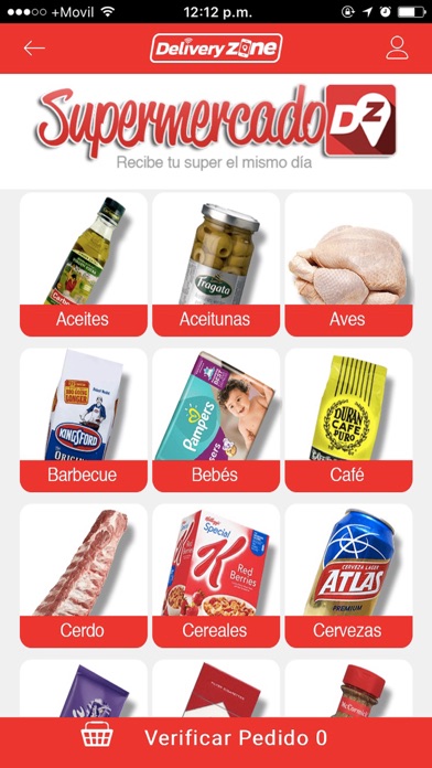 Delivery Zone Screenshot