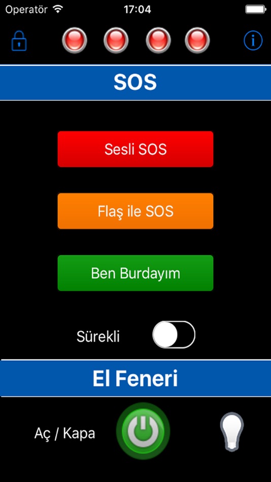 #1. El Feneri (iOS) Podle: Tansel Demir