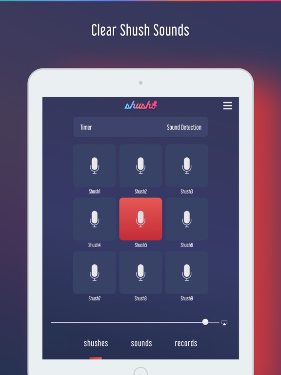 Shush - Baby Crying Detector iPad screenshot 4 - Lifestyle app