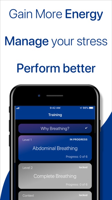 BRTHE Breathing Training iPhone screenshot 5 - Productivity app