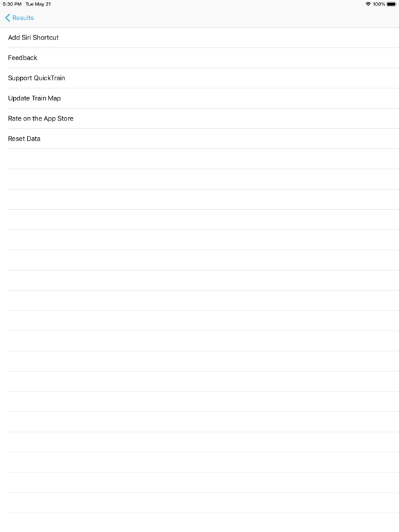 QuickTrain iPad screenshot 4 - Navigation app