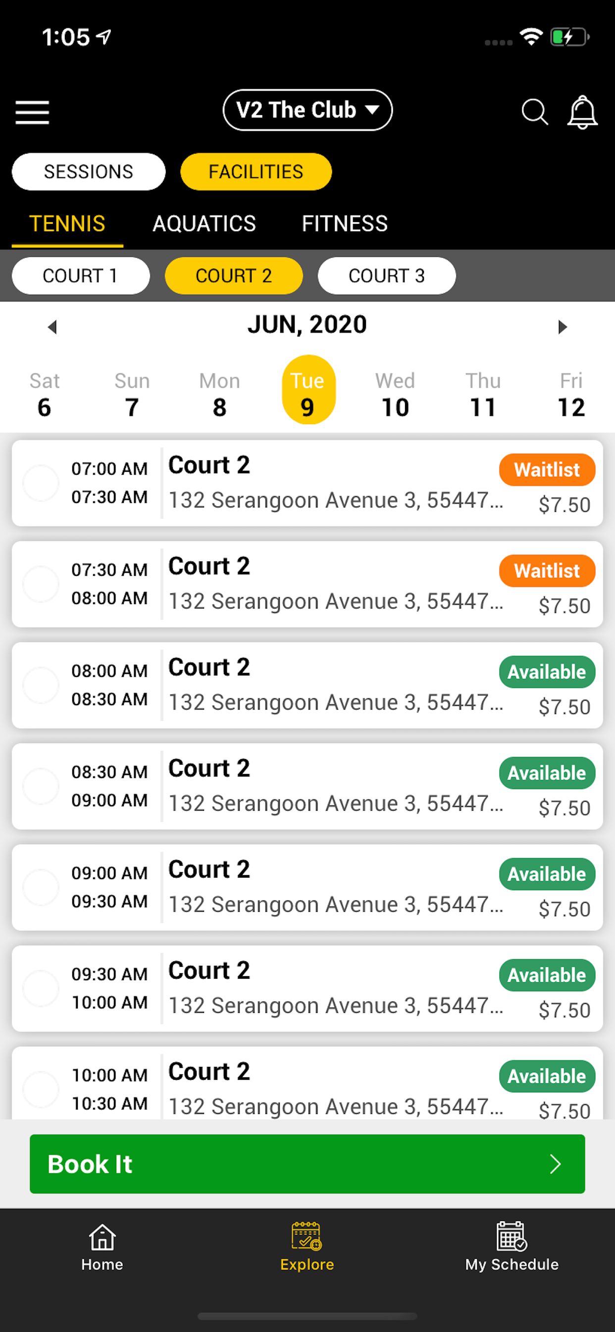 JogaApp: Schedule Management