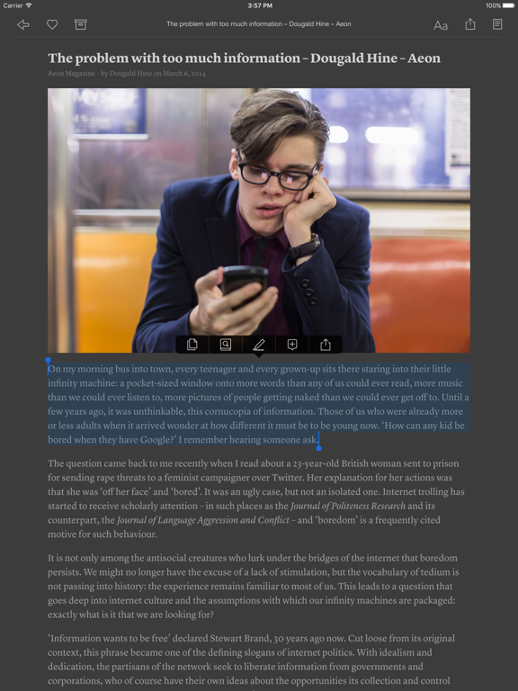 Instapaper Screenshot 4