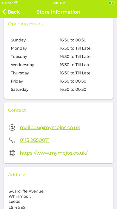 Screenshot #3 pour My Mojos Takeaway