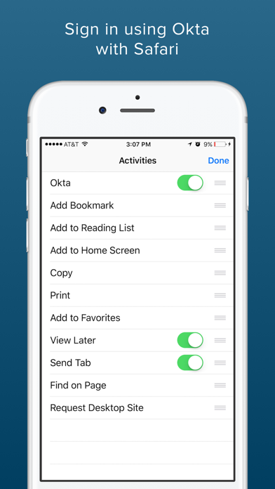 Okta Mobile Screenshot