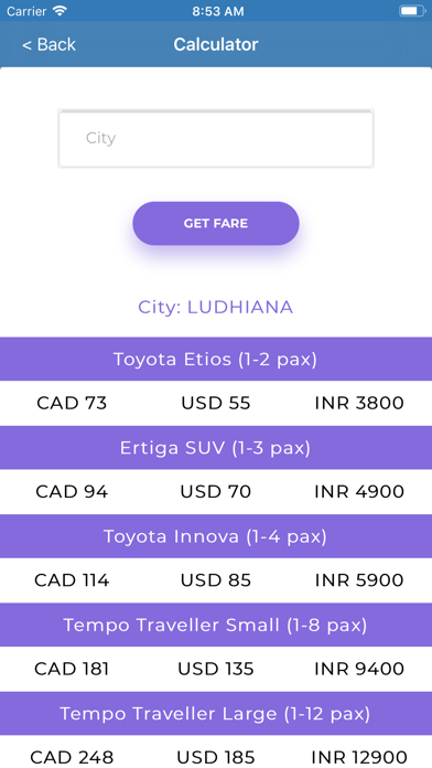 Screenshot #2 pour NRI Taxi Service
