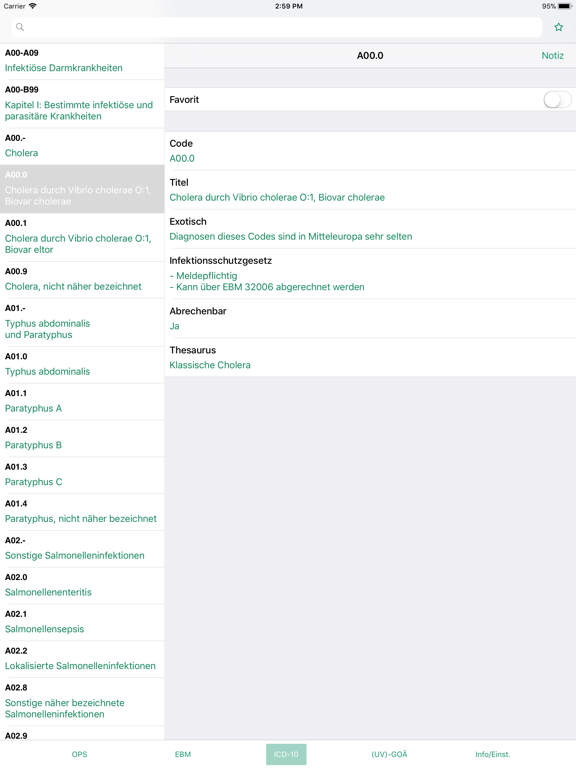 Screenshot #6 pour Dokdex - ICD-10, GOÄ, EBM, OPS