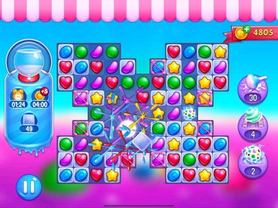 Candy Jewel World PRO Match 3 iPad app afbeelding 1
