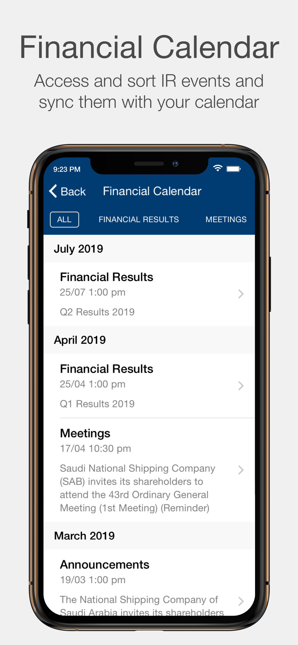 Bahri Investor Relations screenshot 5
