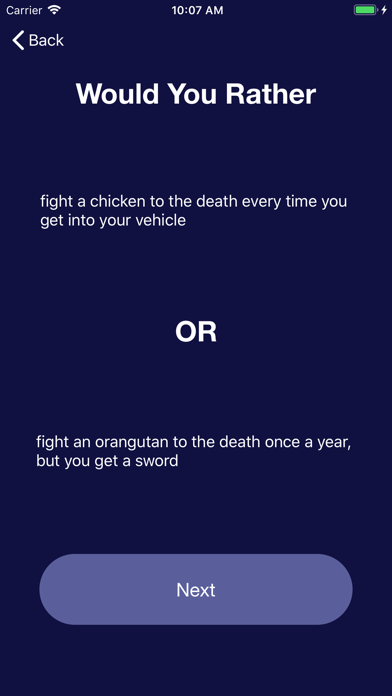 Would You Rather -OR- screenshot