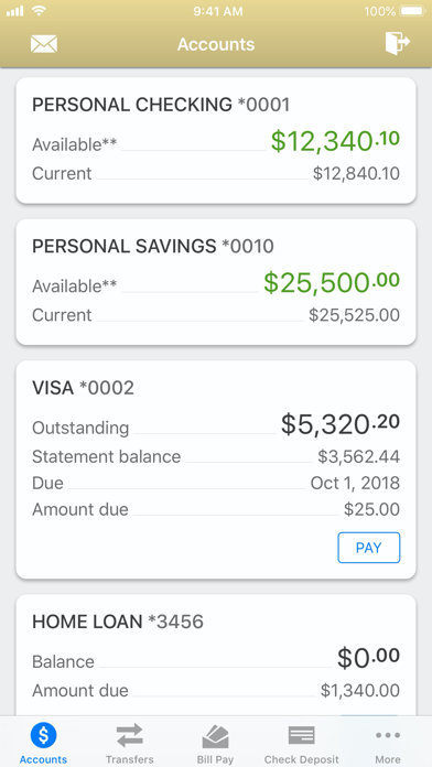 SJN Bank of Kansas Screenshot