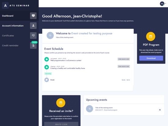 ATS Mobile - Credit Tracking iPad screenshot 1 - Education app