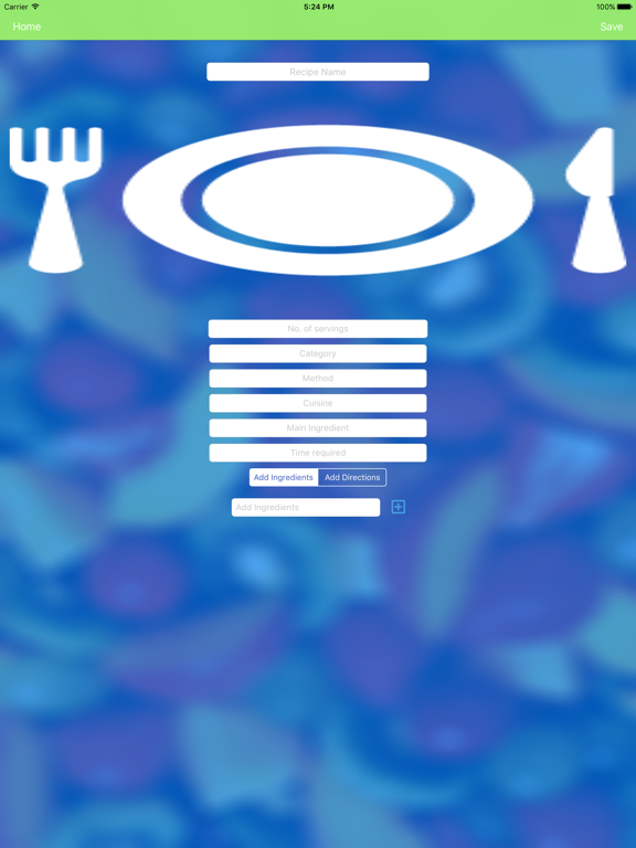 CookFood iPad screenshot