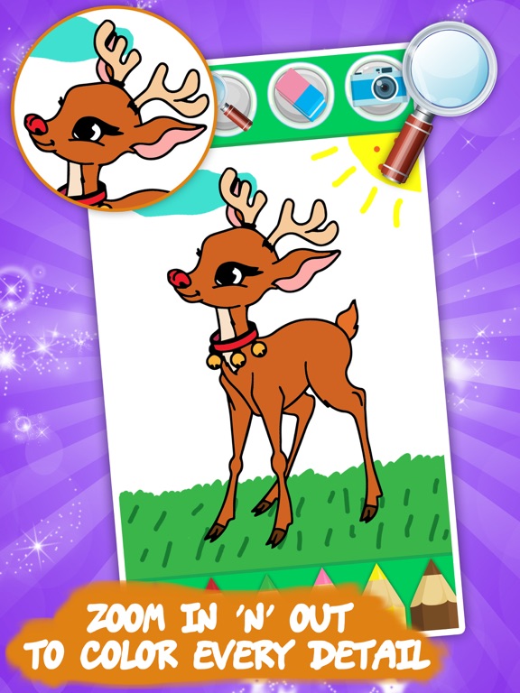 Coloring book: Draw Animals iPad screenshot 1 - Games app