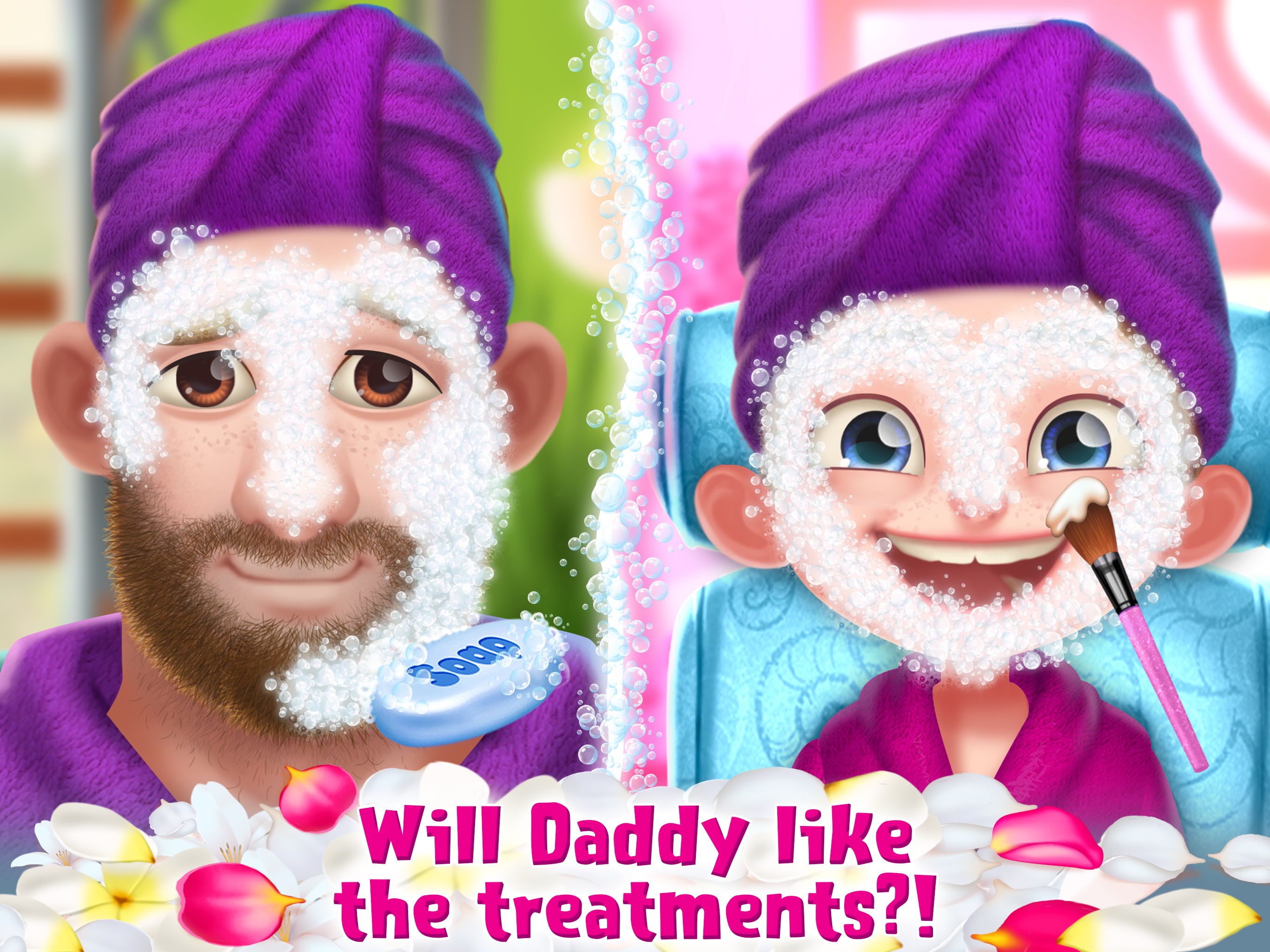 Crazy Spa Day with Daddy
