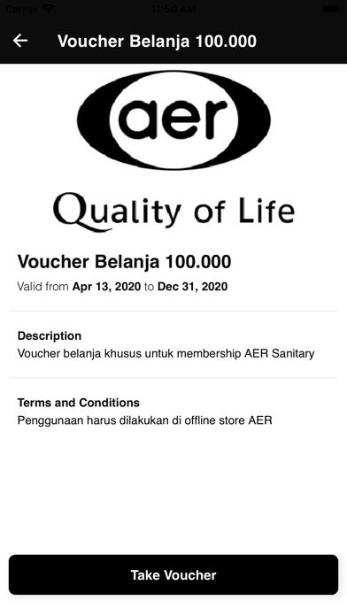 AER Membership Screenshot