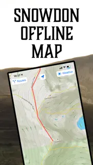 mount snowdon offline map iphone screenshot 1