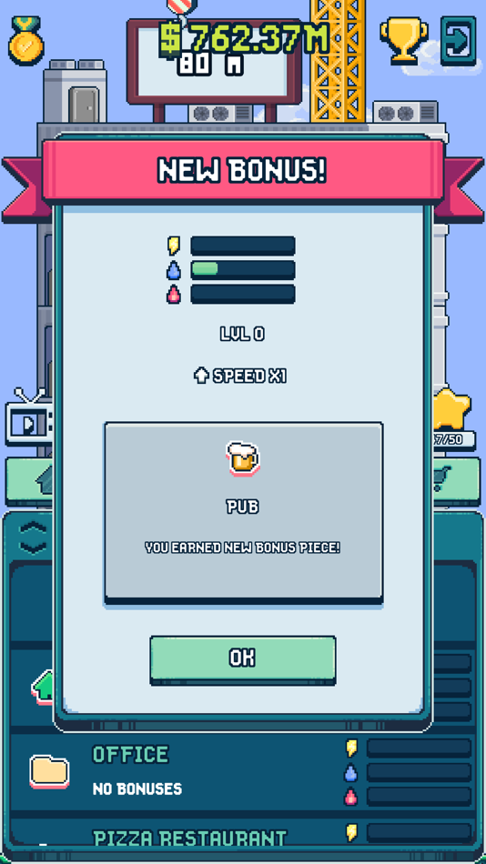 #5. Tower Tycoon - Idle Simulator (iOS) Podle: Adrian Zarzycki