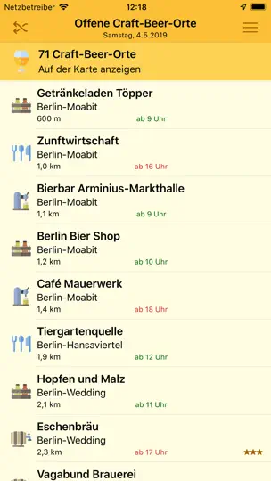 Screenshot von Berlin Craft Beer auf dem iPhone 2