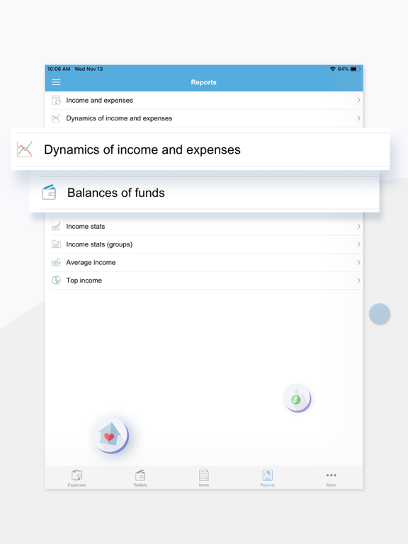 Expenses and Income Tracker iPad screenshot 4 - Finance app