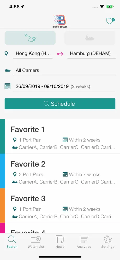 Big Schedules