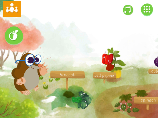 Mole's Veggie Adventures app screenshot 2