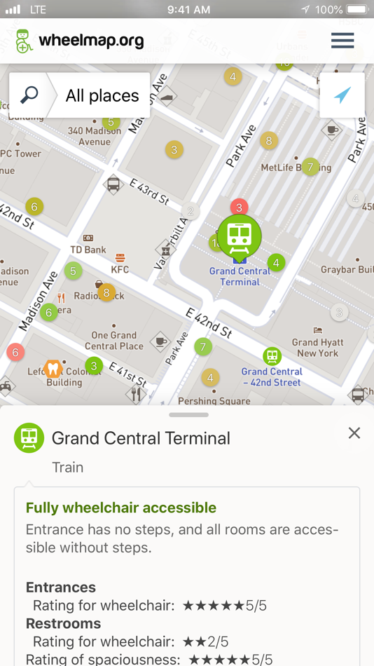 #2. Wheelmap (iOS) 由: Sozialhelden
