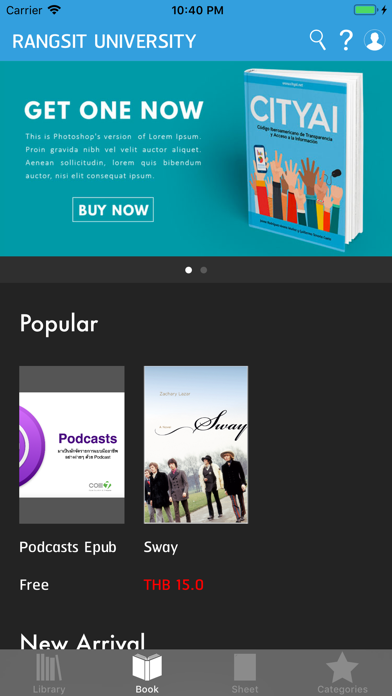 Screenshot #1 pour RSU Book Shelf