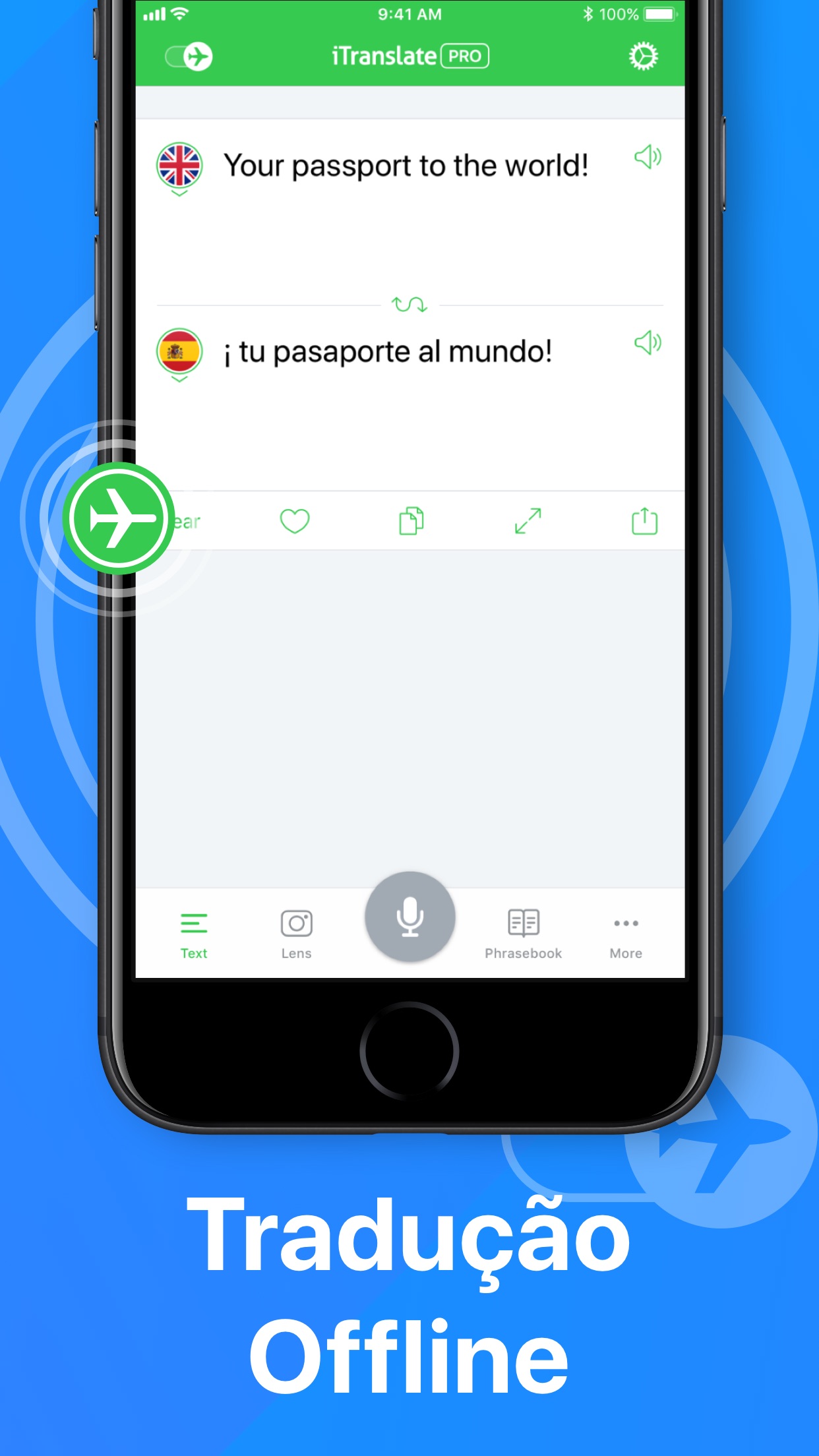 Screenshot do app Tradutor e Dicionário App