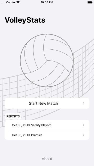 VolleyStats Player Tracker Screenshot