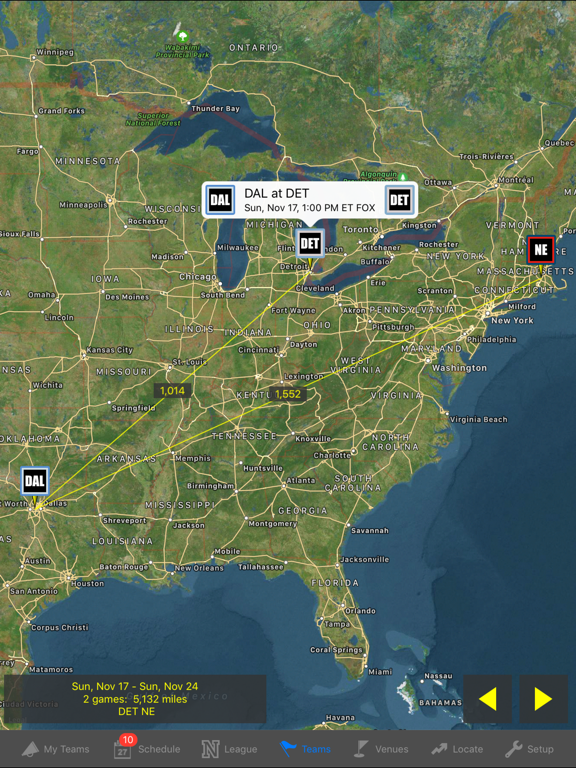RoadRunner Football iPad screenshot