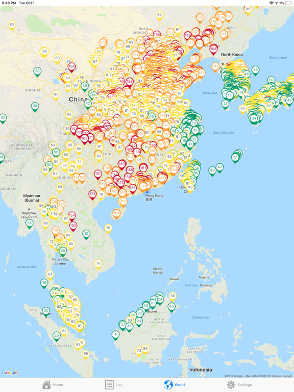 Check Air Quality Index - AQI iPad screenshot 8 - Health & Fitness app