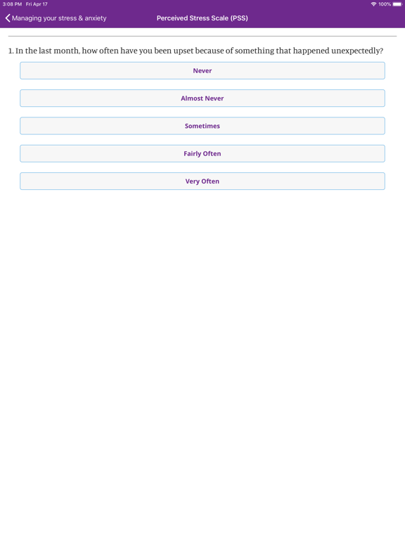 Screenshot #5 pour Managing your stress & anxiety