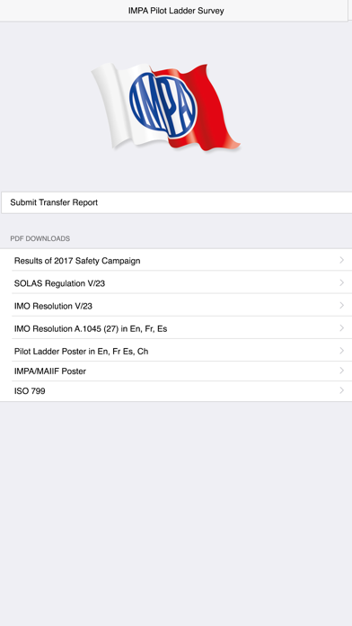 Screenshot #1 pour IMPA Pilot Ladder Survey