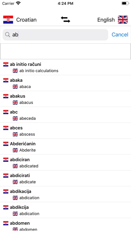 Croatian-English Dictionary