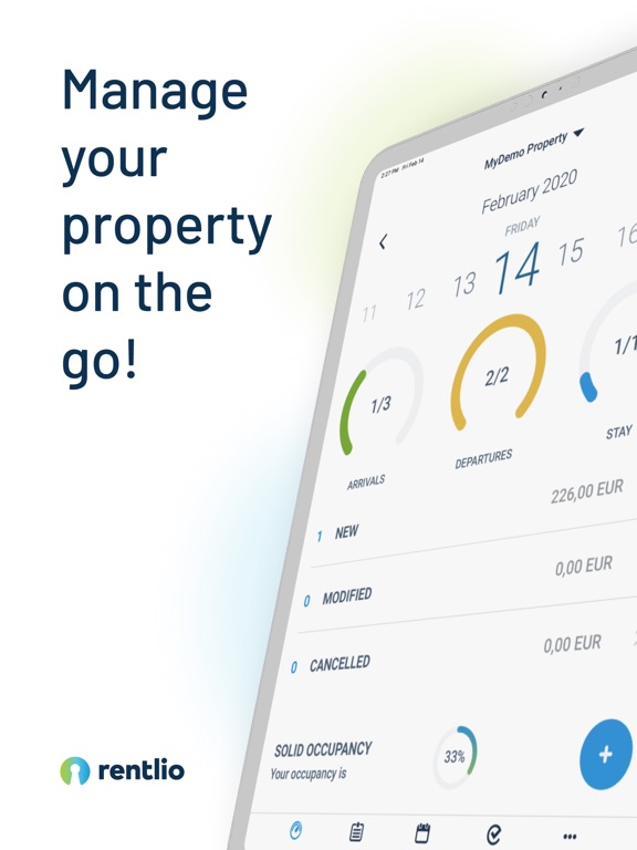 Rentlio - Channel Manager iPad screenshot 1 - Business app