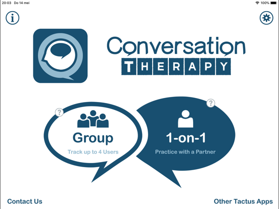 Conversation Therapy iPad app afbeelding 1