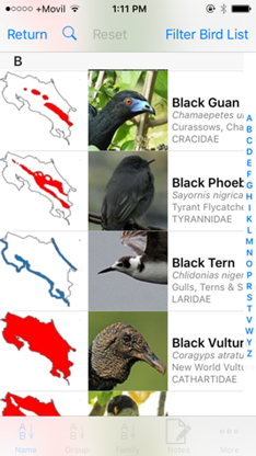 Costa Rica Birds Basic screenshot 1