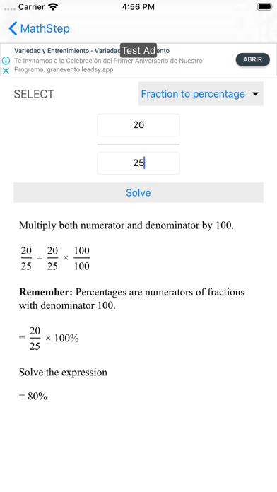 Screenshot #1 pour MathStep: Basic Math Skills