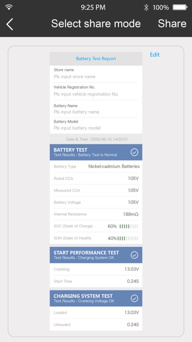 Battery Test 1000 Screenshot
