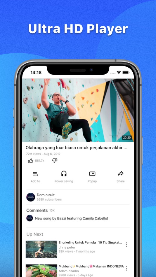 #1. Gotube - Stream & Music player (iOS) Podle: Rhianna Keisha Fernandes