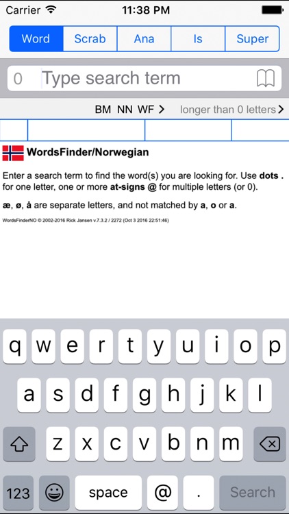 NO Words Finder PRO/Norwegian