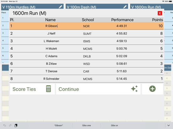 Track and Field Scorebookのおすすめ画像3