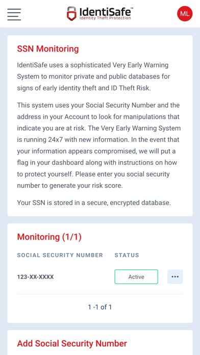 IdentiSafe iPhone screenshot 3 - Productivity app