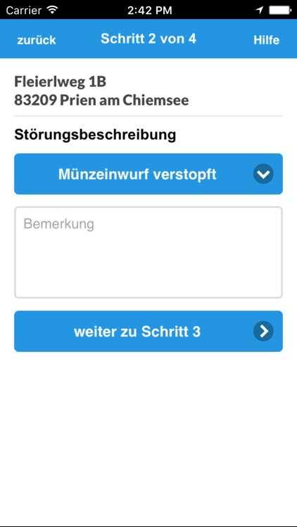 Störungsmelder Prien