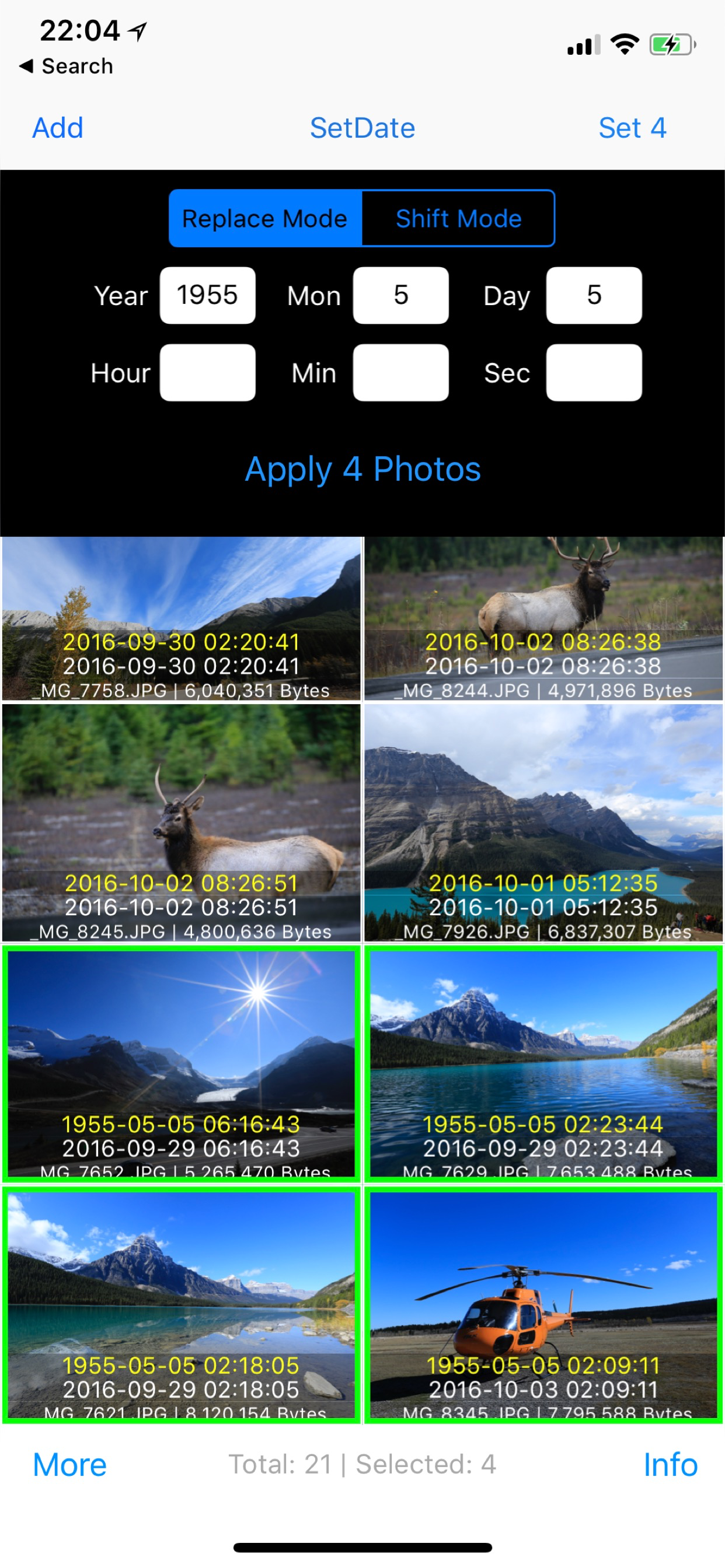 Batch Photo Redate screenshot 3