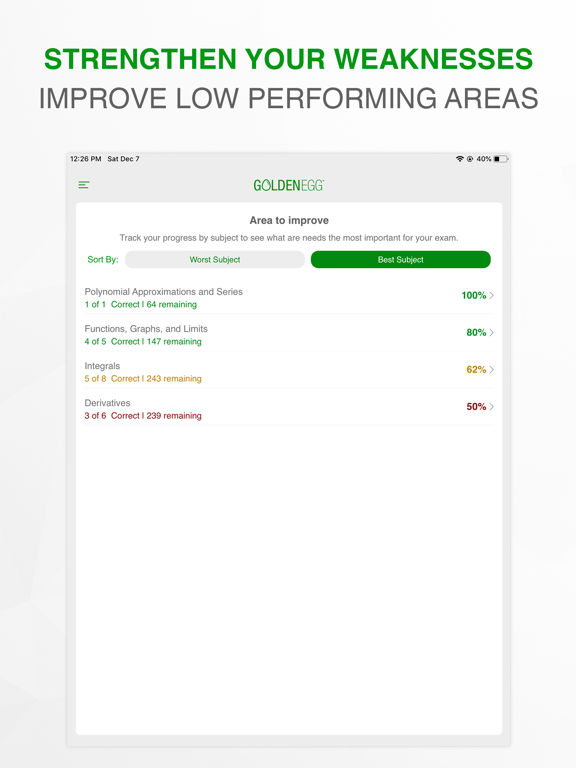AP Calculus Practice Test Prep iPad screenshot