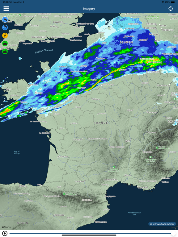 Infoclimat - live weather iPad screenshot 2 - Weather app