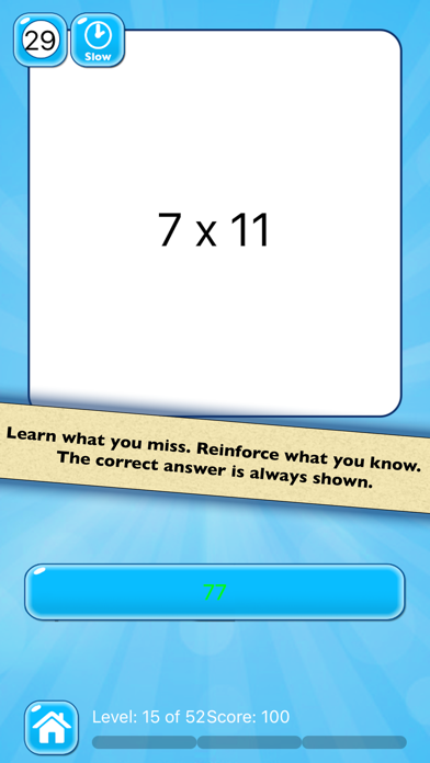 Screenshot #3 pour Practice Multiplication