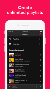 Music Player ‣ screenshot